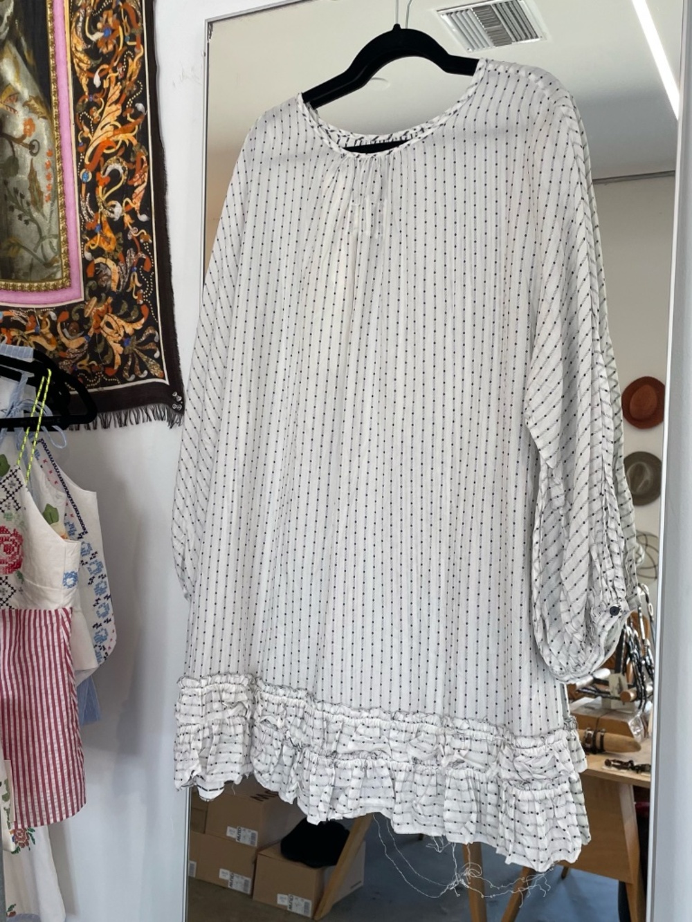 Priveh Oversized Polka Dot Dress